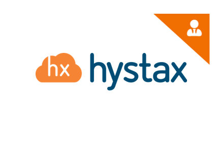 logo hystax avec accompagnement Orange Business Services