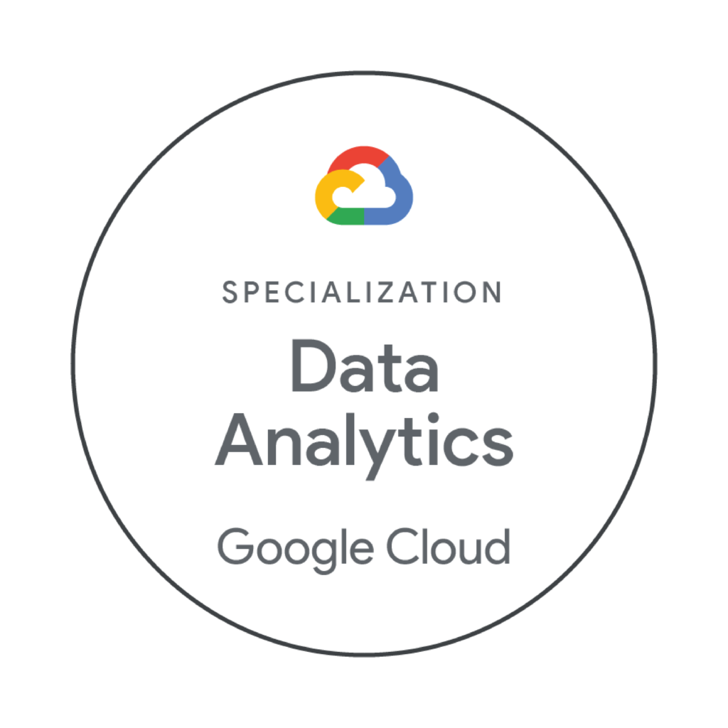 certification Google Cloud Data Analytics Specialization